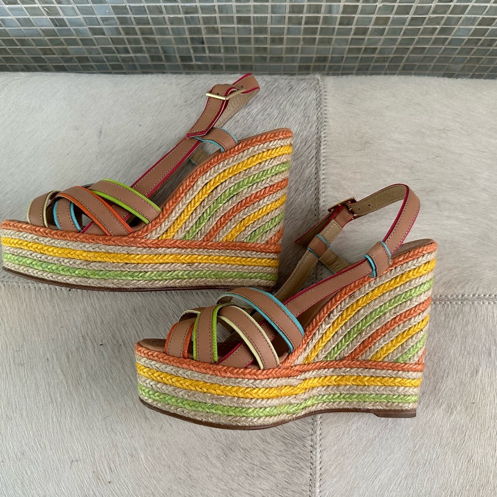 Multi-Color Wedge Sandals - Women - Picture 2 of 6